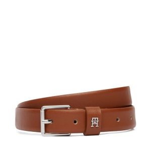 Pasek Damski Tommy Hilfiger. Brązowe paski TOMMY HILFIGER, bez wzorów. Za 229,99 zł.