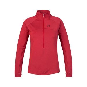 Damska bluza zapinana na zamek Hannah Eli. Czerwone bluzy Hannah, bez wzorów, bez kaptura. Za 327,60 zł.