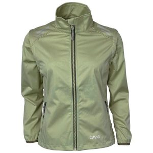 Damska wodoodporna kurtka softshell Pro-X Elements Hellen. Zielone kurtki PRO-X ELEMENTS, bez wzorów, z softshellu, bez kaptura. Za 446,50 zł.