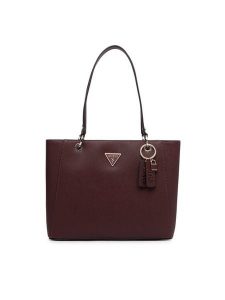 Guess Torebka Noelle II HWZG96 72250 Bordowy. Czerwone torebki klasyczne Guess, z aplikacjami, ze skóry, bez dodatków. Za 674,99 zł.