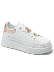 C'M Sneakersy w kolorze białym rozmiar: 36. Białe trampki C'M, bez wzorów, bez zapięcia. Za 100,99 zł.