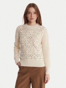 Artigli Sweter ACMA002802 Écru Regular Fit. Swetry klasyczne Artigli, s, z wiskozy, bez kołnierzyka. Za 289,99 zł.
