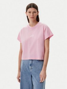 Adidas T-Shirt ALL SZN JD0187 Różowy Regular Fit. Czerwone t-shirty ADIDAS, xl, bez wzorów, z bawełny, bez kołnierzyka, bez ramiączek. Za 89,99 zł.