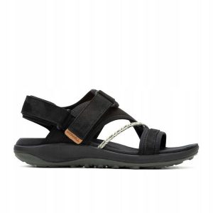 Sandały trekkingowe dla kobiet Merrell Terran 4. Brązowe buty trekkingowe Merrell, bez zapięcia. Za 319,99 zł.