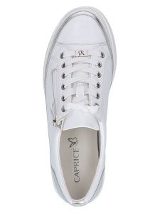 Caprice Skórzane sneakersy w kolorze białym rozmiar: 38,5. Białe trampki Caprice, bez wzorów, bez zapięcia. Za 196,70 zł.