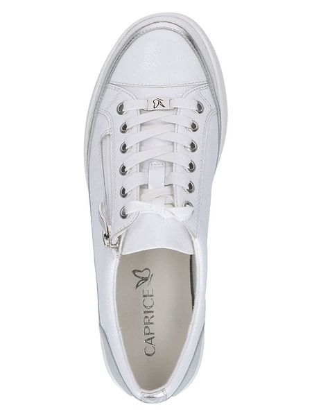 Caprice Skórzane sneakersy w kolorze białym rozmiar: 39. Białe trampki Caprice, bez wzorów, bez zapięcia. Za 188,40 zł.