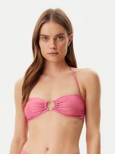 Guess Bikini E4GJ16 KC632 Różowy Regular Fit. Czerwone bikini Guess, z aplikacjami, z syntetyku. Za 179,99 zł.
