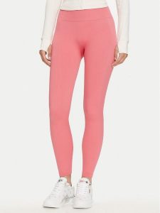 Guess Legginsy V4YB00 Z3F90 Różowy Slim Fit. Czerwone legginsy Guess, z aplikacjami, z syntetyku. Za 169,99 zł.