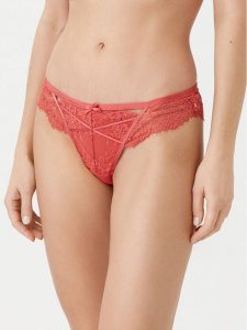 Hunkemöller Figi brazylijskie Arabella 206332 Czerwony. Czerwone figi Hunkemöller, bez wzorów, z syntetyku. Za 49,99 zł.