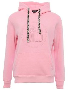 Zwillingsherz Bluza "Nelina" w kolorze jasnoróżowym rozmiar: S/M. Różowe bluzy Zwillingsherz, m, bez wzorów, z bawełny, z kapturem. Za 218,57 zł.