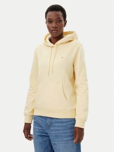 Tommy Jeans Bluza Flag DW0DW19958 Beżowy Regular Fit. Brązowe bluzy Tommy Jeans, xl, bez wzorów, z bawełny, bez kaptura. Za 219,99 zł.
