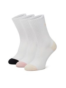 DC Skarpety długie AS_DC_03W_SS25 (3-PACK) Biały. Białe skarpetki DC, bez wzorów, z bawełny. Za 44,99 zł.