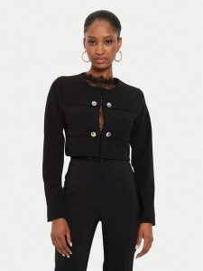 Rinascimento Marynarka CFC0119876003 Czarny Regular Fit. Czarne marynarki i żakiety Rinascimento, m, bez wzorów, z syntetyku. Za 219,99 zł.