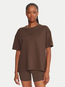 Reebok T-Shirt RK25315CCW Brązowy Regular Fit. Brązowe t-shirty Reebok, l, bez wzorów, z bawełny, bez kołnierzyka, bez ramiączek. Za 89,99 zł.