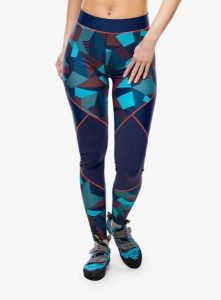 Legginsy wspinaczkowe La Sportiva Dimension Tights. Niebieskie legginsy La Sportiva, bez wzorów, z materiału. Za 317,89 zł.