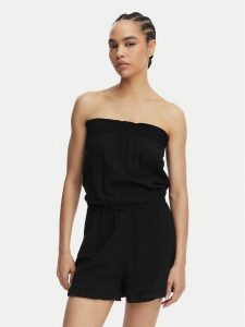 Banana Moon Kombinezon Wayan Tafalia MWW01 Czarny Regular Fit. Czarne kombinezony Banana Moon, m, bez wzorów, z bawełny, bez kołnierzyka, bez ramiączek. Za 379,99 zł.