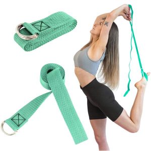 Fit.me Pasek do jogi Miętowy. Niebieskie paski FIT.ME, bez wzorów, sportowe. Za 34,99 zł.