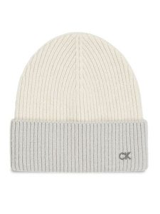 Calvin Klein Czapka Metal Two-Tone Chunky K60K612598 Kolorowy. Czapki Calvin Klein, bez wzorów, z wełny. Za 129,99 zł.