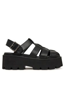 Buffalo Sandały Brake Fisher 1602363 Czarny. Czarne sandały Buffalo, bez wzorów, ze skóry, bez obcasa, na płaskiej podeszwie, bez zapięcia. Za 389,99 zł.