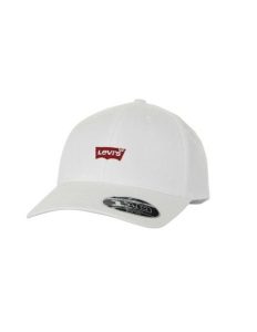 Czapka sportowa Levi's Housemark Flexfit Biały. Białe czapki Levi's®, bez wzorów, z bawełny, sportowe. Za 114,85 zł.