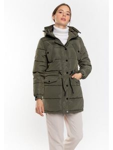 Northwood Kurtka zimowa "Leyina" w kolorze khaki rozmiar: S. Brązowe kurtki Northwood, na zimę, s, bez wzorów, z puchu, bez kaptura. Za 195,99 zł.