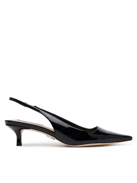 Steve Madden Czółenka Kari SM11003377 Czarny. Czarne czółenka Steve Madden, bez wzorów, ze skóry, bez obcasa, bez zapięcia. Za 239,99 zł.