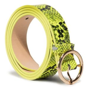 Pasek Damski Acccessories. Żółte paski Acccessories, bez wzorów. Za 19,99 zł.