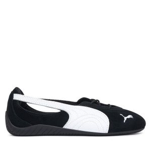 Baleriny Puma. Czarne balerinki Puma, bez wzorów, bez obcasa, bez zapięcia. Za 399,99 zł.
