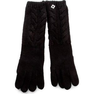 Rękawiczki Damskie TWINSET - Guanti AA7P42 Nero 00006. Czarne rękawiczki marki Twinset, z materiału. W wyprzedaży za 229,00 zł.