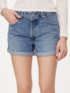 Levi's® Szorty jeansowe 501® Rolled 29961-0035 Niebieski Relaxed Fit. Niebieskie szorty bez wzorów, z bawełny. Za 209,99 zł.