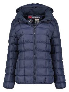 Geographical Norway Kurtka pikowana "Babette" w kolorze granatowym rozmiar: onesize. Niebieskie kurtki Geographical Norway, bez wzorów, bez kaptura. Za 215,21 zł.