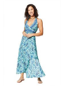 Ipanima Sukienka w kolorze turkusowo-niebieskim rozmiar: 34-40. Niebieskie sukienki Ipanima, bez wzorów, z tkaniny, klasyczne, bez kołnierzyka, bez ramiączek, maxi. Za 78,99 zł.