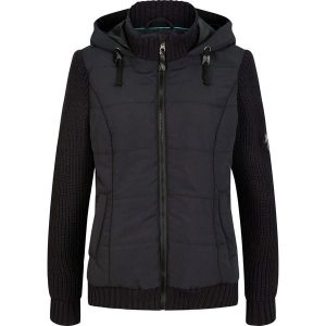 Kurtka przejściowa. Niebieskie kurtki bonprix, bez wzorów, z dzianiny. Za 229,99 zł.
