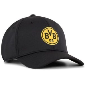 Czapka PUMA BVB Borussia Dortmund - Stylowa i Sportowa. Czarne czapki Puma, bez wzorów, eleganckie. Za 120,95 zł.