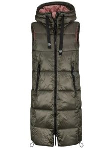 Sublevel Kamizelka pikowana w kolorze khaki rozmiar: XL. Brązowe kamizelki Sublevel, xl, bez wzorów, bez kołnierzyka, bez ramiączek, bez kaptura. Za 162,11 zł.