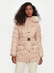 Fracomina Kurtka zimowa FR24WC3006O45301 Beżowy Regular Fit. Brązowe kurtki Fracomina, na zimę, xl, bez wzorów, z syntetyku, bez kaptura. Za 519,99 zł.