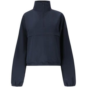 Kurtka polarowa damska z półzamkiem Athlecia Carley. Niebieskie kurtki Athlecia, bez wzorów, z polaru, bez kaptura. Za 315,00 zł.