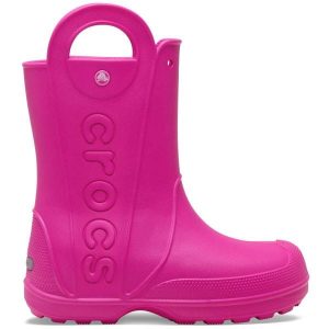 Crocs Buty przeciwdeszczowe Handle It. Czerwone kalosze Crocs, bez wzorów. W wyprzedaży za 217,49 zł.