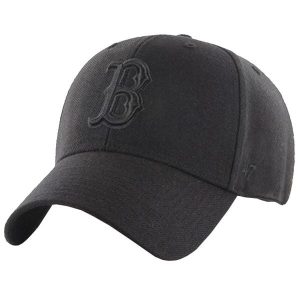 Czapka z daszkiem dla dorosłych 47 Brand MLB Boston Red Sox Cap. Czarne czapki 47 Brand, bez wzorów, sportowe. W wyprzedaży za 117,50 zł.