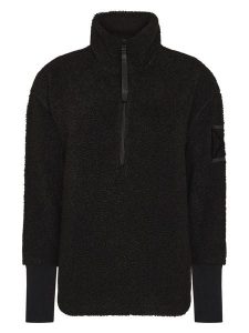 Didriksons Bluza polarowa "Monia" w kolorze czarnym rozmiar: 36. Czarne bluzy Didriksons, bez wzorów, z polaru, bez kaptura. Za 279,11 zł.