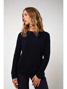 AUTHENTIC CASHMERE Kaszmirowy sweter "Criou" w kolorze granatowym rozmiar: L. Niebieskie swetry oversize AUTHENTIC CASHMERE, l, bez wzorów, z kaszmiru, bez ramiączek. Za 232,78 zł.