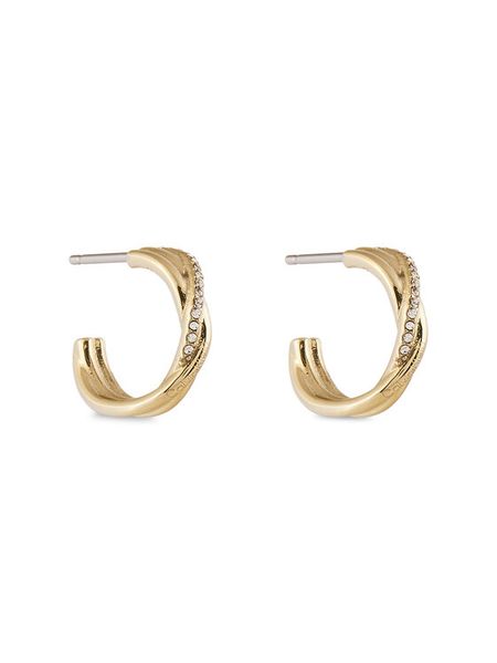 Calvin Klein Kolczyki 35000515 Złoty. Żółte kolczyki Calvin Klein, metalowe. Za 379,99 zł.