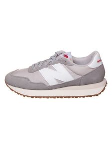 New Balance Skórzane sneakersy "237" w kolorze szaro-beżowym rozmiar: 46,5. Brązowe trampki New Balance, bez wzorów, ze skóry, bez zapięcia. Za 303,06 zł.