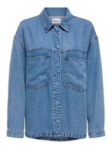 ONLY Kurtka koszulowa w kolorze niebieskim rozmiar: XL. Niebieskie kurtki ONLY, xl, bez wzorów, z lyocellu, bez kaptura. Za 130,99 zł.