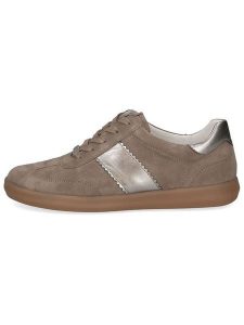 Caprice Skórzane sneakersy w kolorze jasnobrązowym rozmiar: 38,5. Brązowe trampki Caprice, bez wzorów, bez zapięcia. Za 228,45 zł.