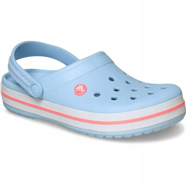 Crocs Damskie Buty Chodaki Klapki Crocband 11016 Clog. Czerwone klapki Crocs, bez wzorów, z materiału, bez obcasa. Za 199,99 zł.
