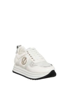 Patrizia Pepe Sneakersy w kolorze białym rozmiar: 37. Białe trampki Patrizia Pepe, bez wzorów, z materiału, bez zapięcia. Za 311,85 zł.