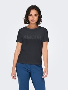 JDY Koszulka w kolorze czarnym rozmiar: S. Czarne bluzki JDY, s, bez wzorów, bez kołnierzyka, bez ramiączek. Za 41,79 zł.