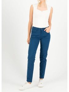 Blutsgeschwister Dżinsy - Slim fit - w kolorze niebieskim rozmiar: S. Niebieskie jeansy Blutsgeschwister, z aplikacjami, z bawełny. Za 131,74 zł.