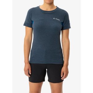 Koszulka damska Vaude Scopi T-Shirt IV. Fioletowe koszulki sportowe Vaude, bez wzorów, bez ramiączek. Za 188,99 zł.